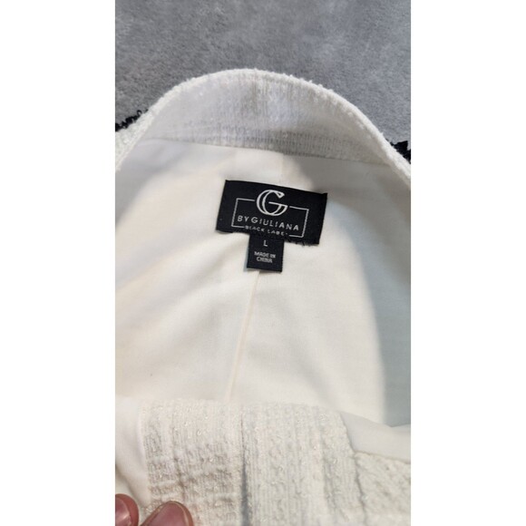 G by Giuliana Women's Large Cream Knit Tweed Cropped Blazer NWOT - Picture 5 of 8